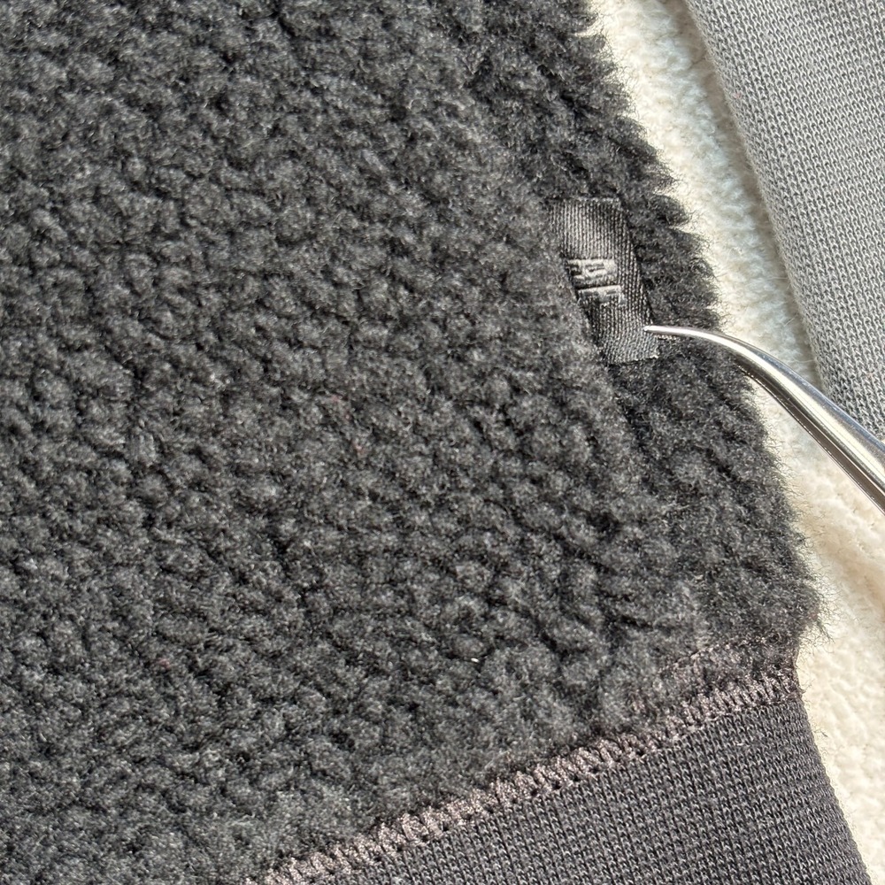 American Eagle Sherpa Hoodie Men's M Colorblock Fleece Pocket Drawstring - Picture 8 of 15
